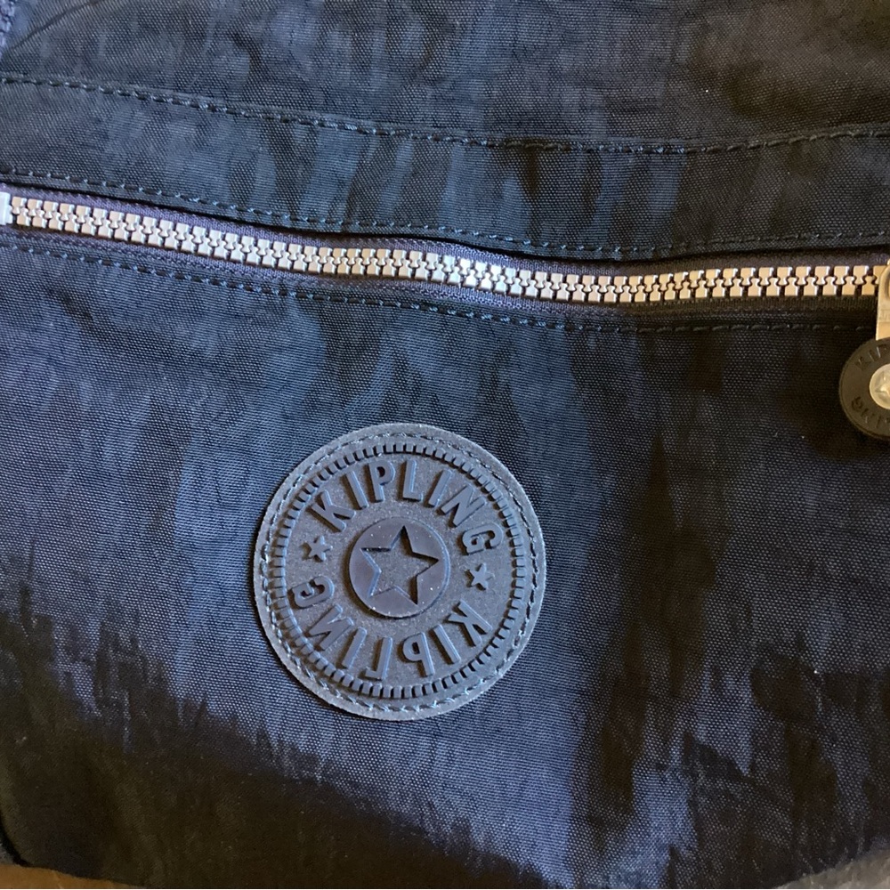 Kipling Blue Art Tote Expandable Bag - Picture 14 of 14
